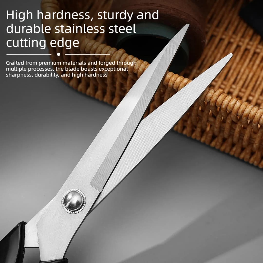 10 Inch Stainless Steel Tailor Shears for Fabric Leather Cutting Professional Sewing Craft DIY Apparel Making Tool Accessory - 3