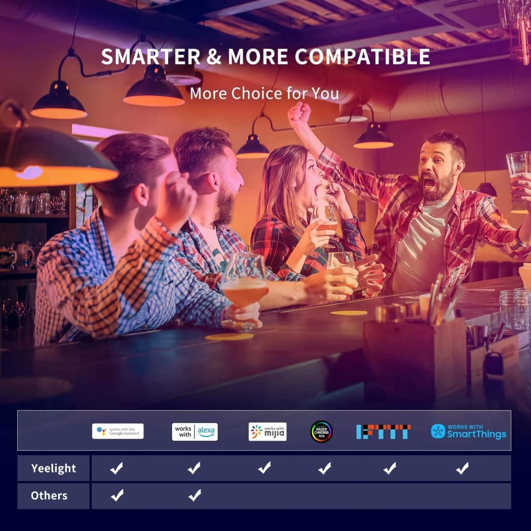 Global Version Yeelight Smart LED Bulb W3 E26 WiFi Connection Dimmable Voice Control Compatible with Mijia Google Home - 5