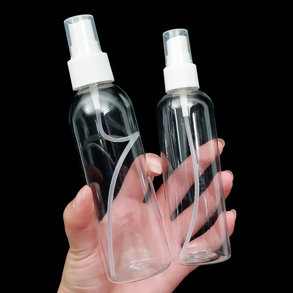 زجاجات قابلة لإعادة الملء 30/100/150/250 مل، رشاش عطر بلاستيكي شفاف، زجاجات رذاذ صغيرة فارغة، إكسسوارات سفر محمولة - 3