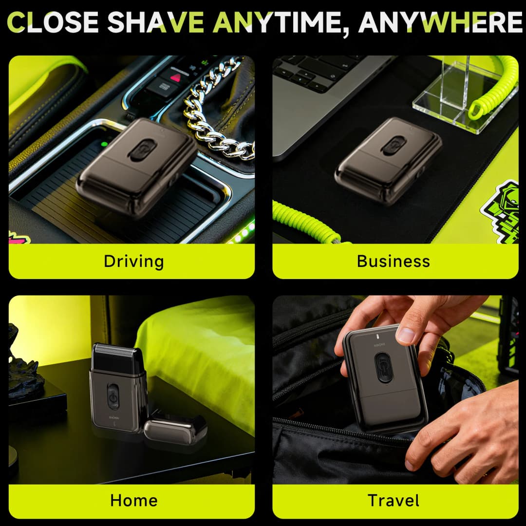 ENCHEN MS003 Compact Foil Shaver With POP-UP Precision Trimmer Type-C Charging With Indicator 7000RPM Strong Motor - 6