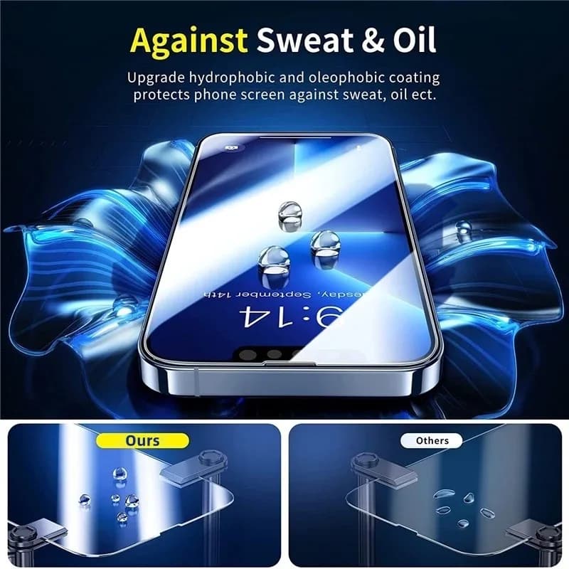 1-5 قطع زجاج مقوى لـ آيفون 16 15 14 13 12 11 برو ماكس واقي شاشة لـ آيفون 7 8 SE X XS XR فيلم زجاج حماية - 5