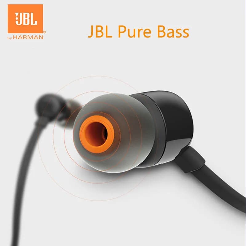 سماعات أذن سلكية JBL TUNE 110 مرخصة رسميًا، ميكروفون مدمج، واجهة 3.5 ملم، غطاء أذن سيليكون للمكالمات الرياضية - 5