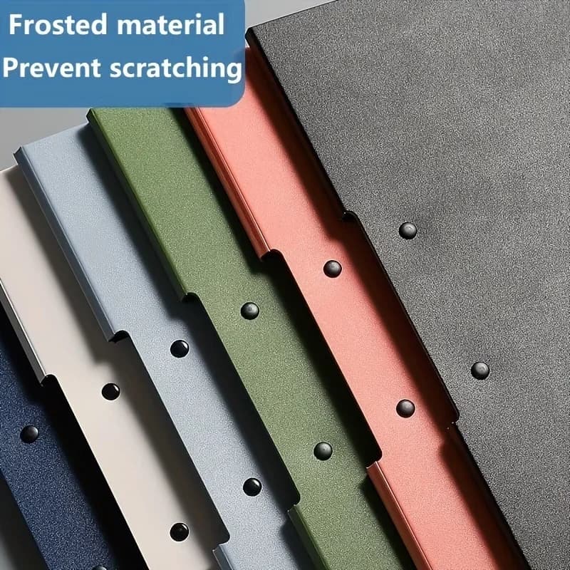 مجلد ملفات A4، منظم مستندات، حافظة مع غطاء، مجلد ورق للأعمال والمدرسة والقرطاسية واللوازم المكتبية - 3