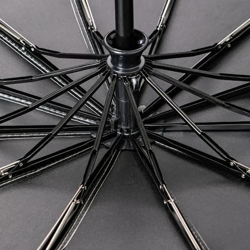 مظلة معززة بـ 24 ضلعاً، مظلة رجالية قوية ومتينة مقاومة للرياح، مظلة واقية من أشعة الشمس فوق البنفسجية للنساء - 5