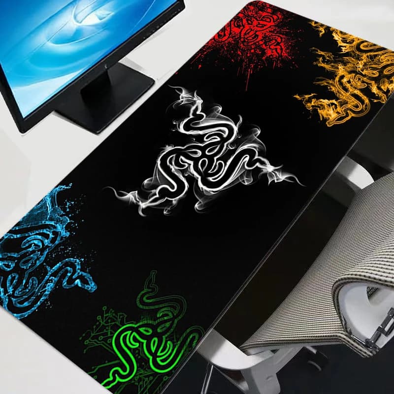 Large E-sports Mouse Pad Razer Smooth Flexible Rubber Gamer PC Computer Keyboard For CSGO anime durable Kawaii Mosuepad - 2