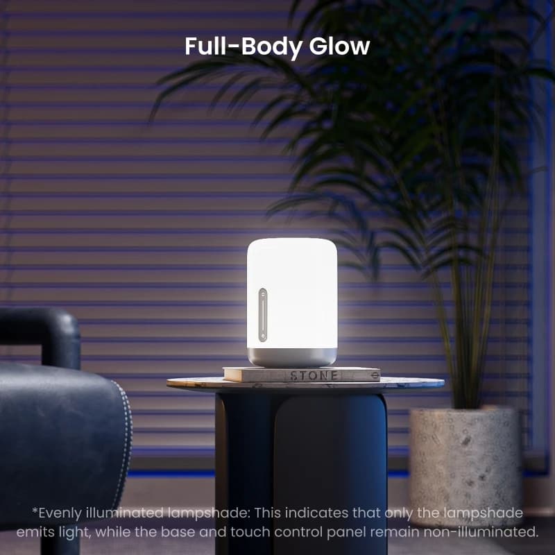 Yeelight Smart LED Bedside Lamp D1 RGB Colors Bluetooth Connection Touch Control support voice assistant app smart control 6500K - 4