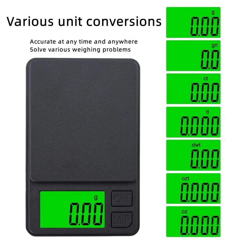 100/500g 0.01g mini digital scale high precision electronic pocket scale jewelry weight kitchen portable electronic scale - 4