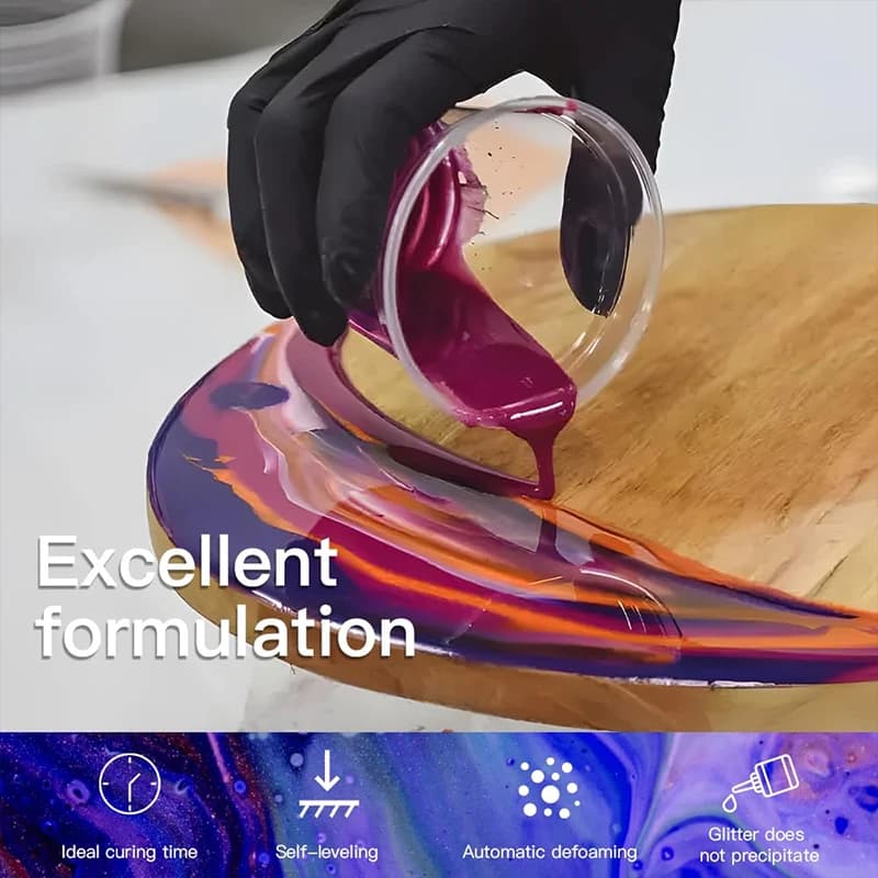 الراتنج خلط أدوات الصب عدة 10 أكواب خلط 10 أكواب قياس 10 العصي الخشبية 10 قطارات DIY بها بنفسك الحرفية صنع المجوهرات - 4