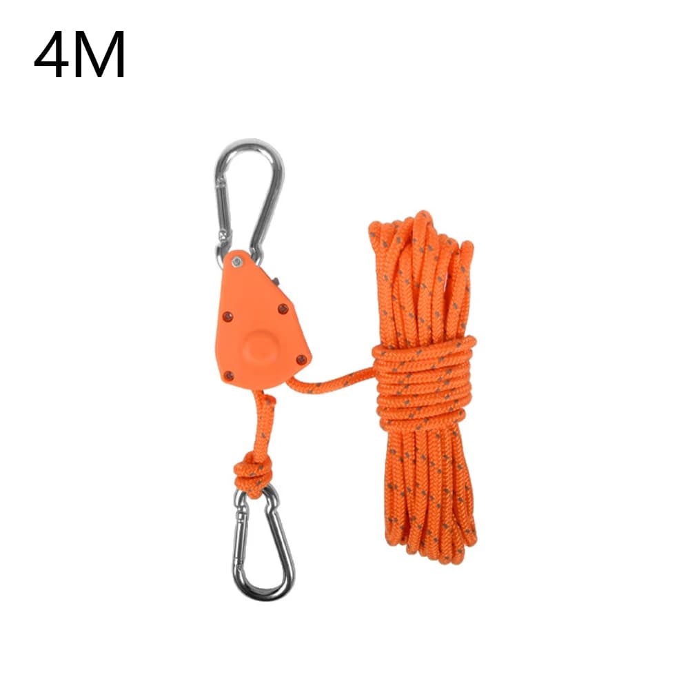 Tent Rope Hanger Pulley Hook, Adjustable Lanyard Hanging, Secure And Non Slip, For Camping, Outdoor Activities, And Canopies - 4