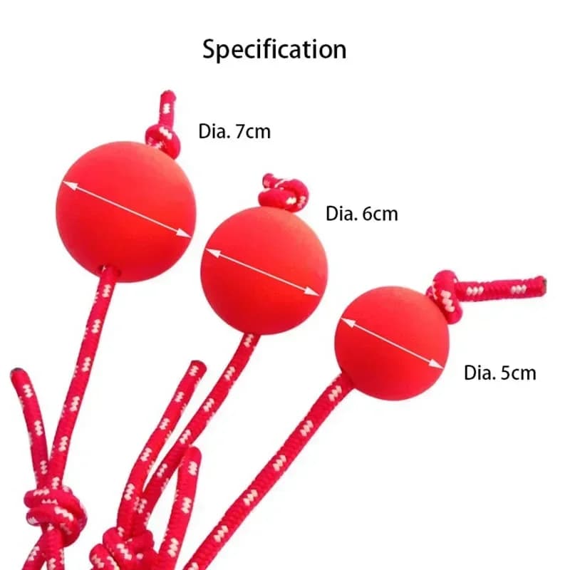 Dual Use Solid Rubber Dog Ball Toy Durable Dog Chew Toy For Outdoor Agility Training High Bounce Tough Dog with Rope - 5