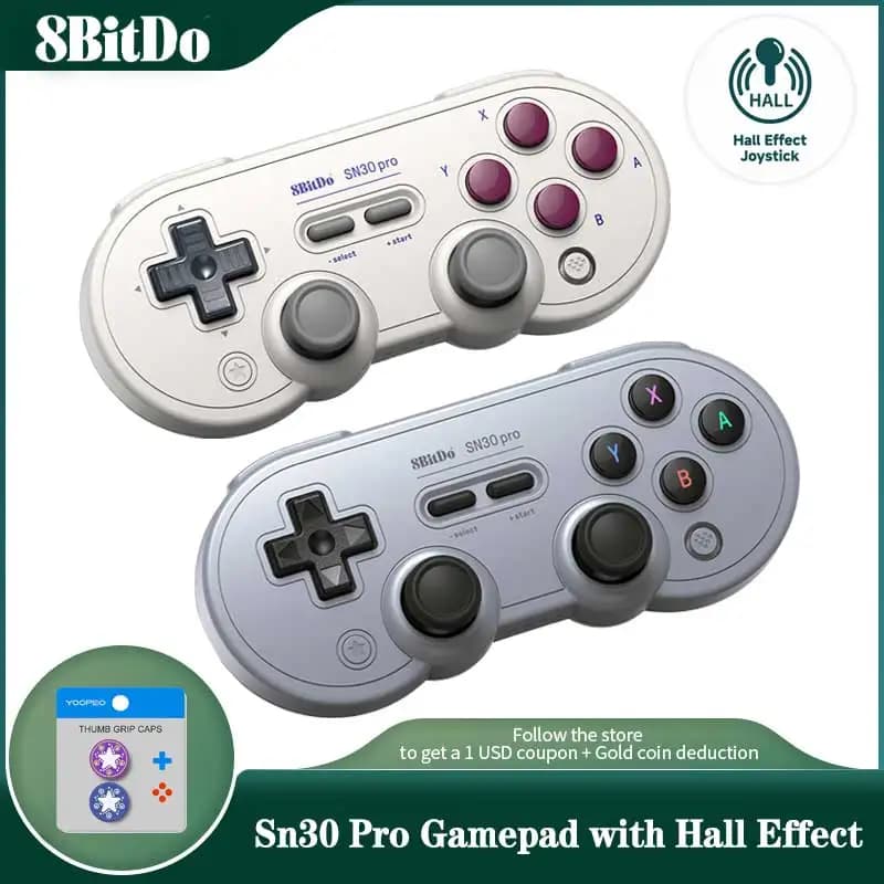 8BitDo SF30 Pro SN30 Pro يد تحكم بلوتوث لاسلكية لWindows أندرويد macOS نينتندو سويتش Steam بعصا تحكم