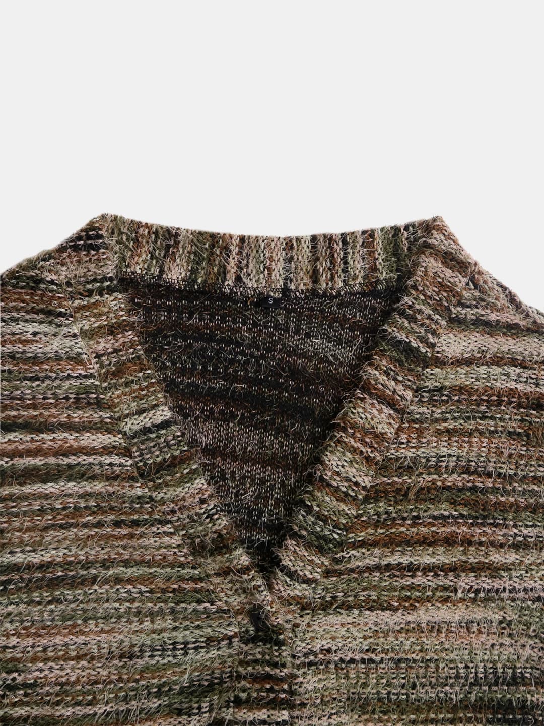 Women's Y2K Drop Shoulder Striped Cardigan, Loose-Fitting Knit Sweater with Buttons, Fall & Winter Fashion, Casual Style - 3
