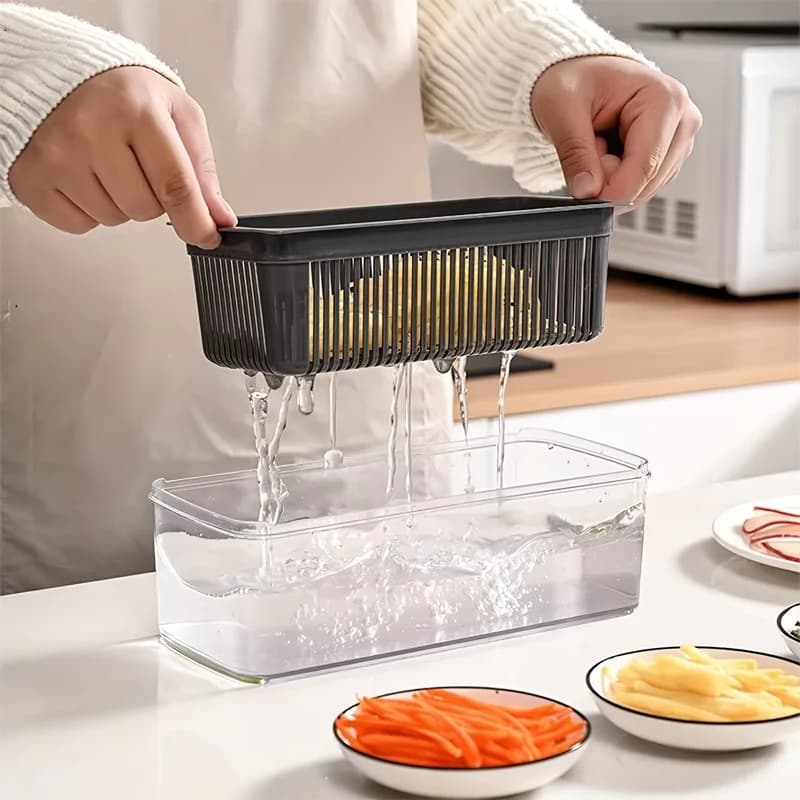 14/16 PcsSet Vegetable Chopper Onion Chopper Handle Food Grate Food Chopper Kitchen Vegetable Slicer Dicer Cut Potato Shredder - 5