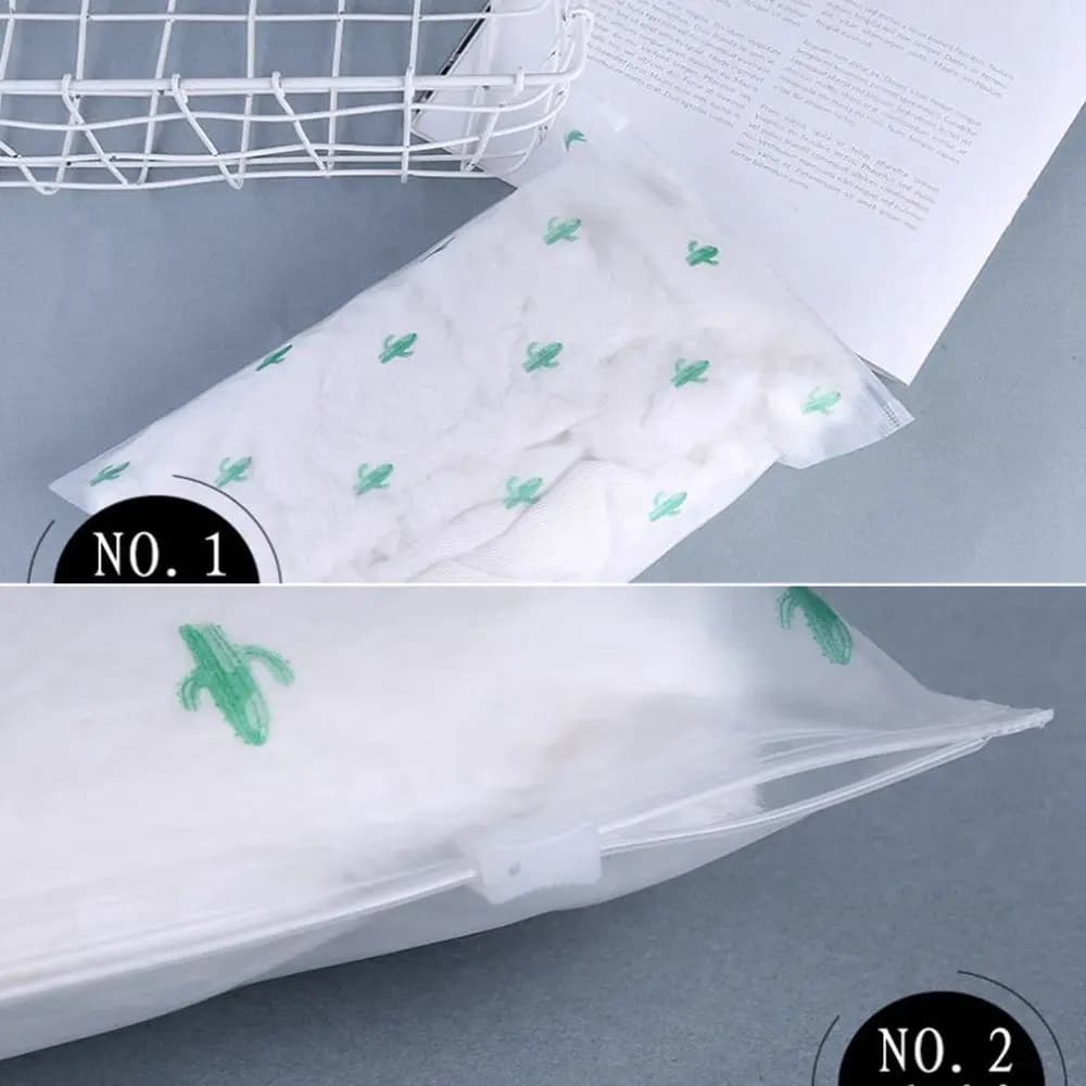 حقيبة التعبئة البلاستيكية المحمولة مقاوم للماء ، منظم الأحذية ، السفر ، يشكلون التخزين ، الحقيبة ، قفل الرمز البريدي ، القماش ، 1 قطعة - 5