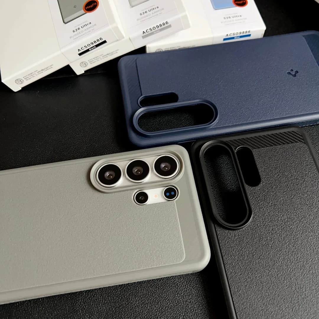 Spigen TPU Matte Magnetic Soft Phone Case For Samsung Galaxy S26 Ultra S26 Plus S26 For Magsafe Shockproof Rugged Armor Cover - 4