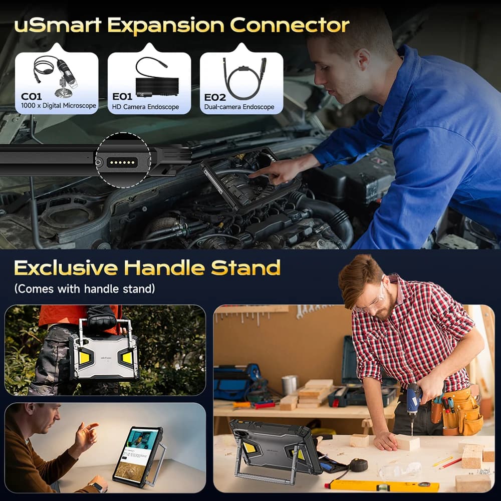 Ulefone Armor Pad 5 Pro 5G Rugged Tablet 24200 mAh  Android 15 Tablet 12GB+20GB RAM ，512GB ROM 64MP 120W GPS NFC - 6