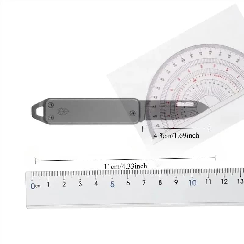 Mini Outdoor Folding Knife Edge High Hardness Camping Self-defense Knife Gift Fruit Knife Open Box Tool Key Pendant - 6