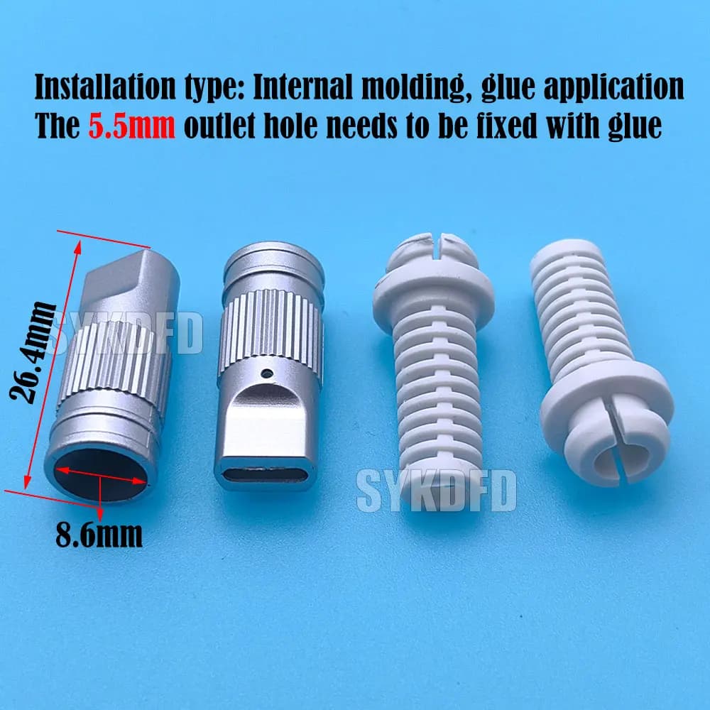 USB 3.1 Type-C Male 5 Solder Joints For Mobile Phone Fast Charging 3A C TO C With CC Solder Pad Repair DIY Charging Data Cable - 3