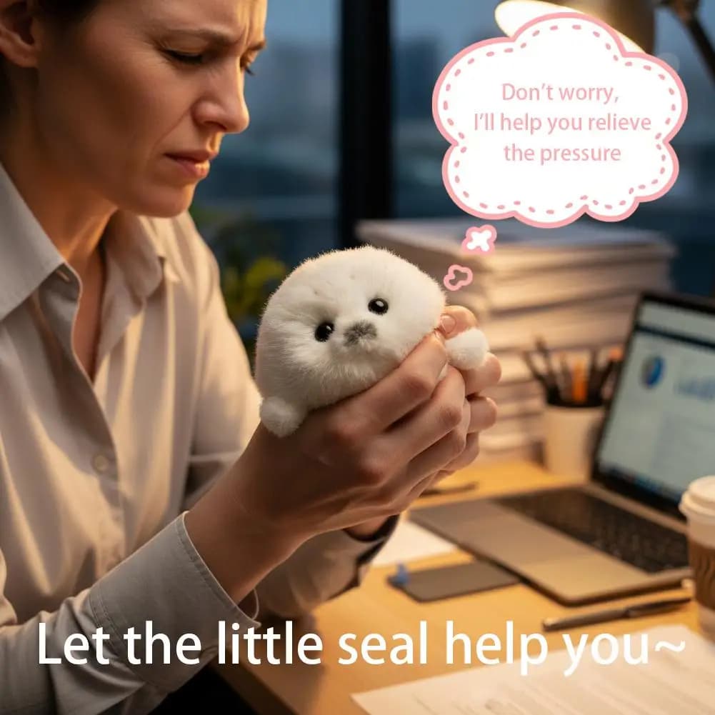 لطيف الأختام أفخم المفاتيح لينة Kawaii ختم بلوشي الحيوان قلادة سيارة الحلي موضة محشوة دمية كيرينغ مفتاح السيارة الملحقات - 4