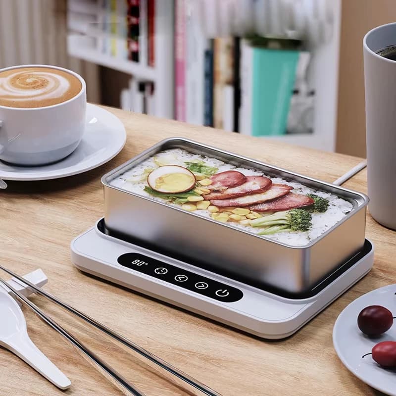 سخان أكواب 50W، لوحة تسخين كهربائية، 9 مستويات حرارة، سخان غداء، للحليب والقهوة، للمنزل والمكتب - 2