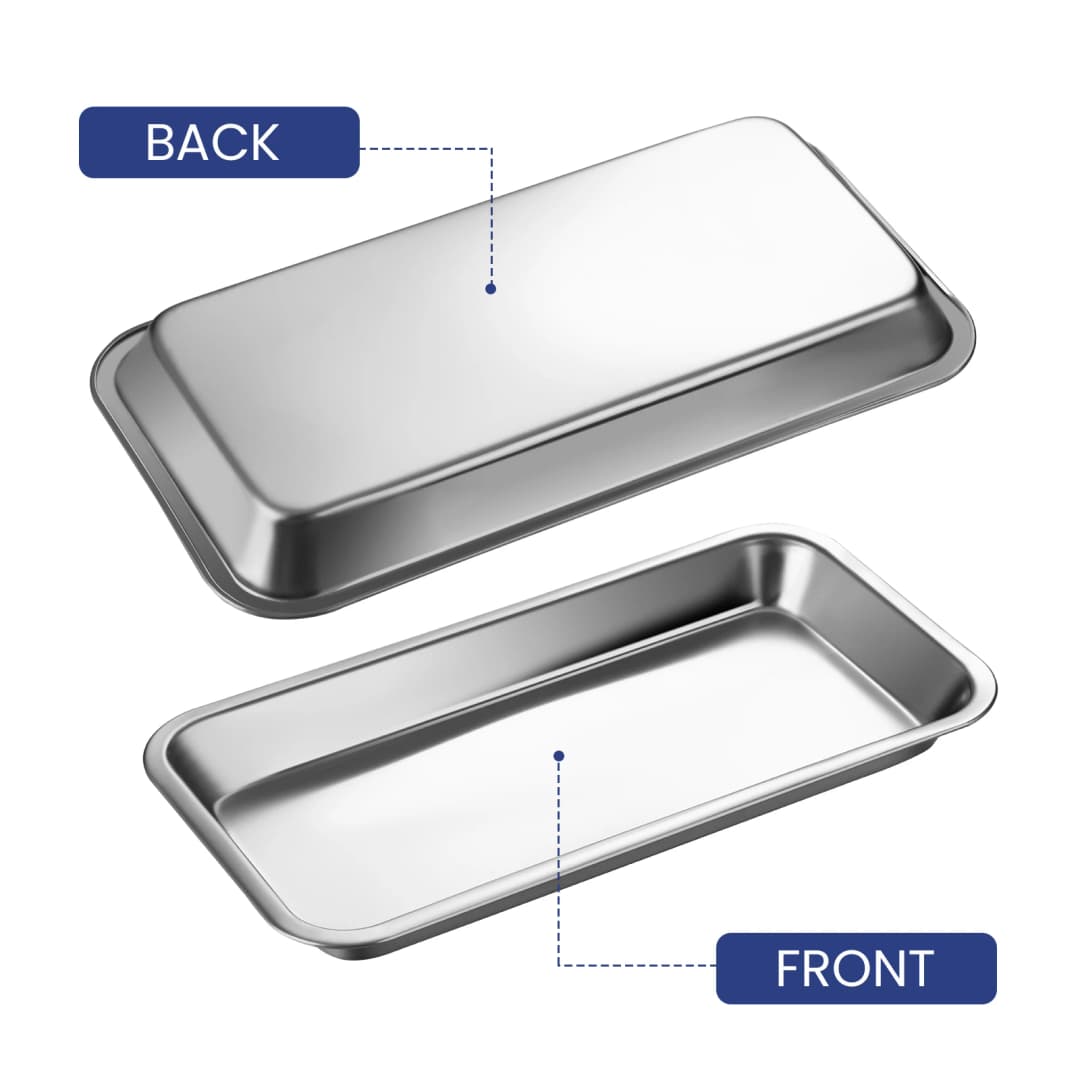 1PCS Stainless Steel Medical Surgical Dental Dish Environmental Convenient Useful Popular Tray Lab Instrument Tools Storage - 2
