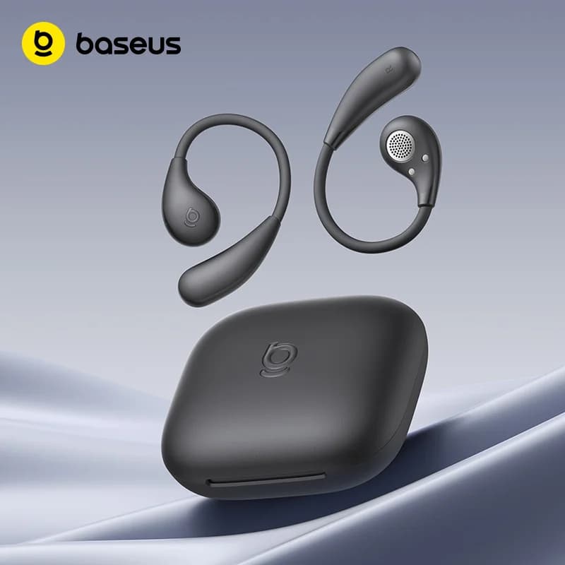 سماعات أذن رياضية لاسلكية Baseus Bowie MF1/Eli 15i بتقنية Bluetooth 5.4 وخطافات أذن وبطارية تدوم 60 ساعة