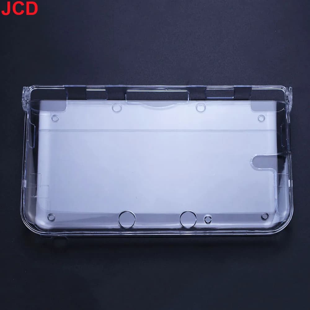 غطاء حماية شفاف من البلاستيك من JCD لجهاز 3DS و3DS XL وLL وNew 3DS وNew 3DS XL/LL مع واقي شاشة - 4