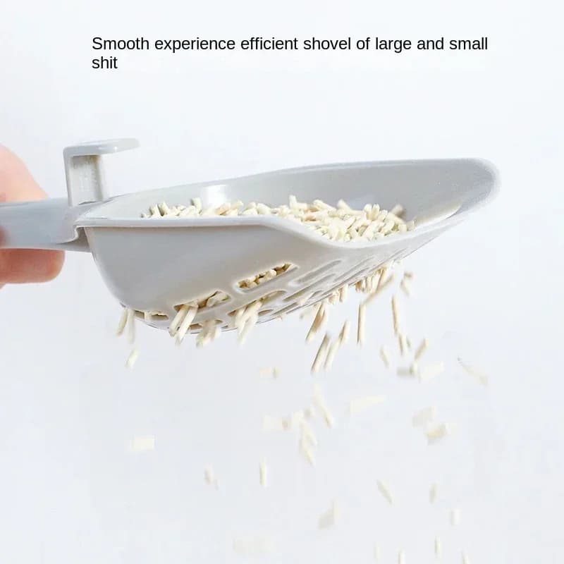 Cat Litter Scoop Plastic Cat Litter Shovel With Base Self Cleaning Cat Litter Box Shovel Kitten Toilet Clean Tools Cat Supplies - 2