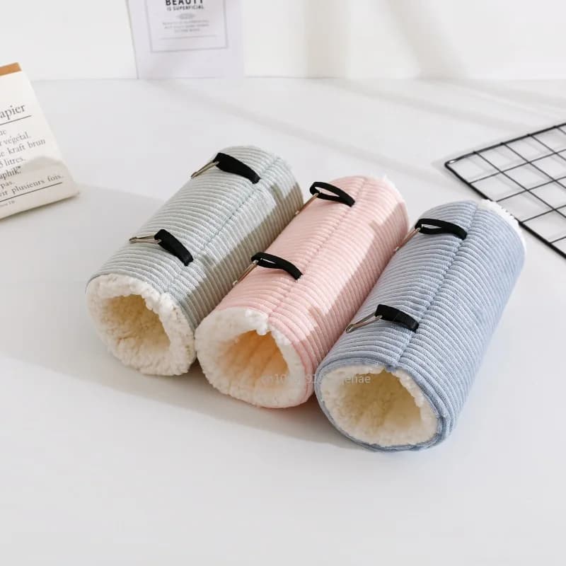 Hamster Tunnel Hammock for Small Animals Warm Squirrel Hedgehog Rabbit Chinchilla Bed Cage Plush House Nest Hamster Accessories - 5