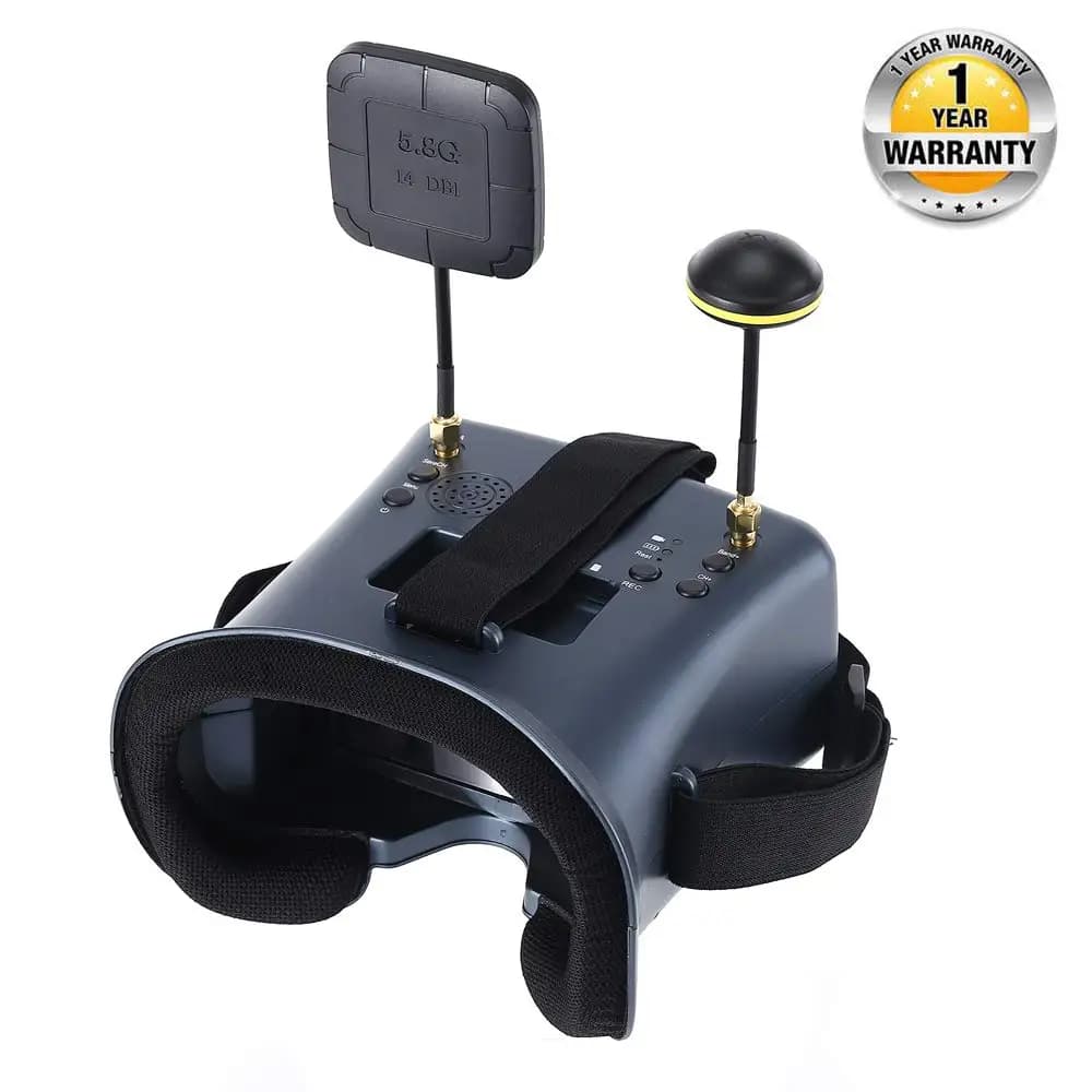 نظارات 008D FPV بدقة 800*480 وشاشة 4.3 بوصة مع كاميرا وبطارية لطائرات EV800D RC FPV - 5