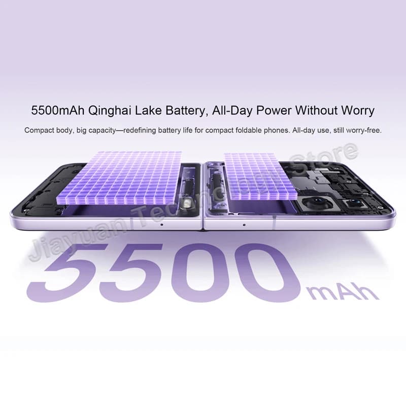 هاتف أونور ماجيك V فليب 2 قابل للطي 5G، شاشة OLED 6.82 بوصة، معالج سناب دراجون 8 جين 3، كاميرا 200 ميجابكسل، متوافق مع جوجل بلاي - 6