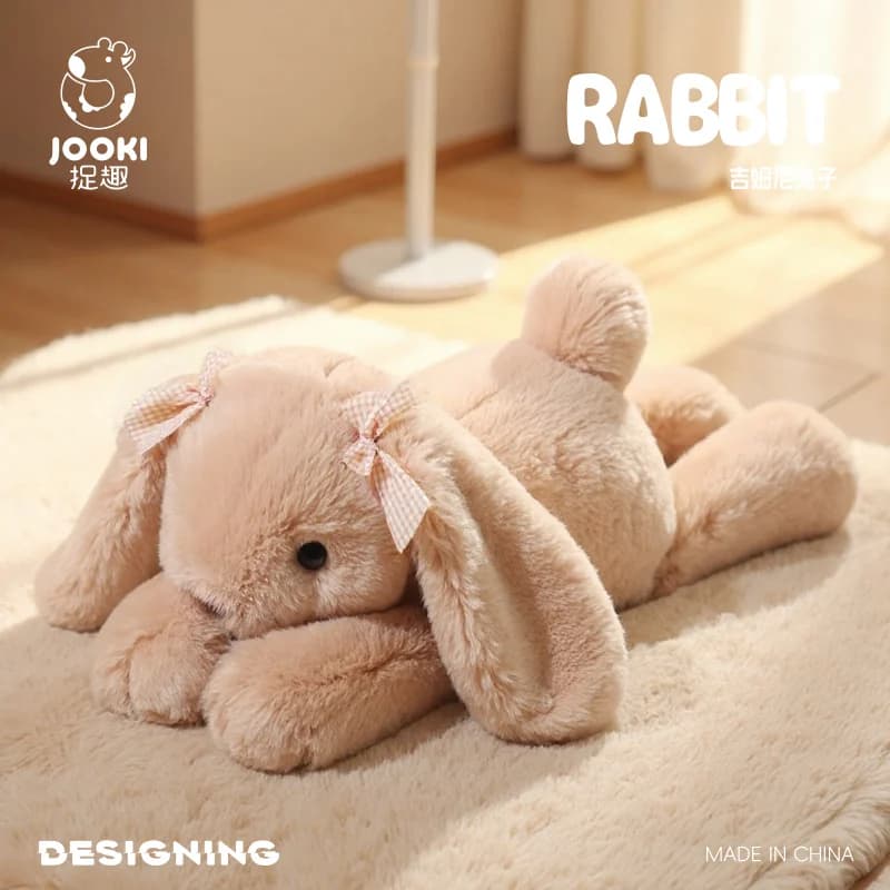 35cm Jim Rabbit Plush Toy-Ultra-Soft Collectible Stuffed Animal Bunny Gift Shy Rabbit Kid Collector Birthday Funny Party Gifts