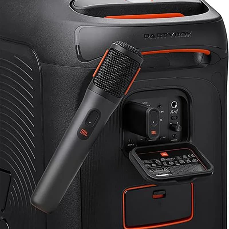 مايك لاسلكي محمول معتمد رسمياً من JBL PartyBox مع بطارية تدوم طويلاً للحفلات والمناسبات - 5