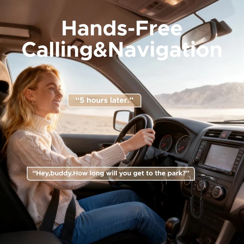 محول UGREEN Bluetooth 6.0 5.4 بدون استخدام اليدين بلوتوث 3.5mm AUX موسيقى ملاحة بث ميكروفون للمكالمات في السيارة - 6