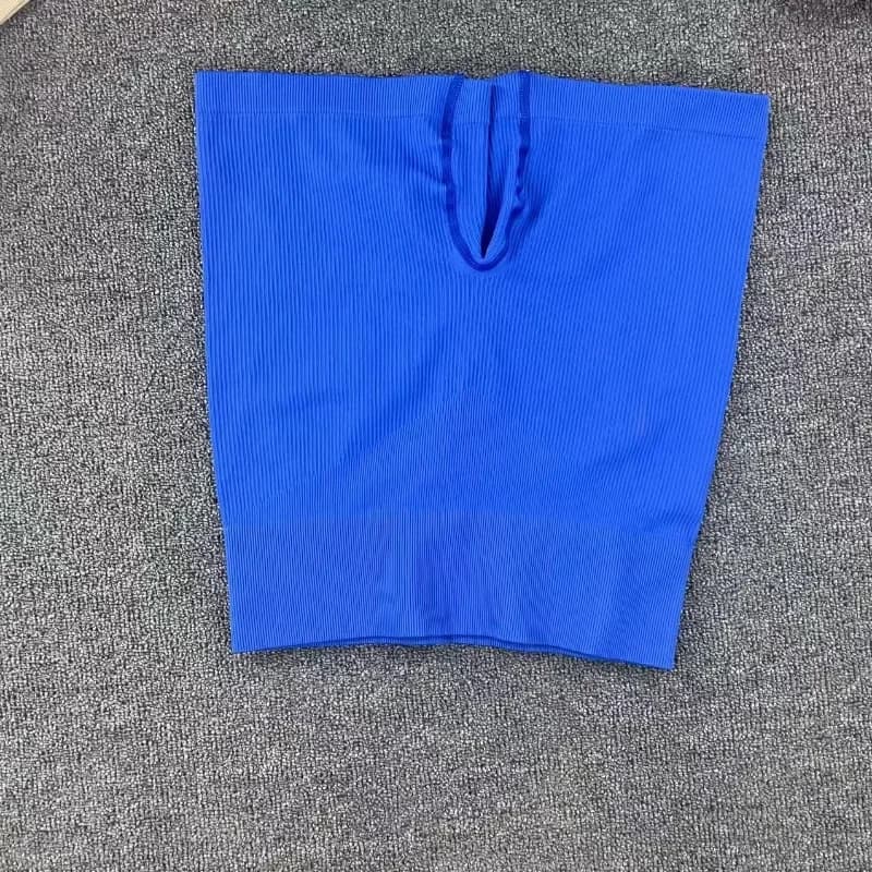 Women Seamless Knited Shorts High Waist Hip Lift Tights Gym Workout Running High Elastic Fashion Slim Yoga Fitness Leggings - 6