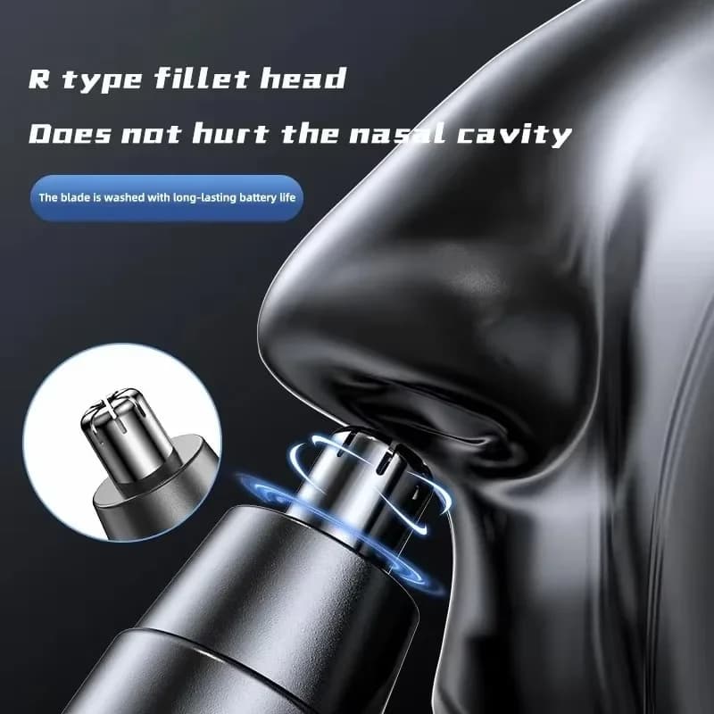 Black Electric Nose Hair Trimmer Ear and Nose Hair Trimmer Professional Painless Nose Hair Trimmer For MenAnd Women - 2