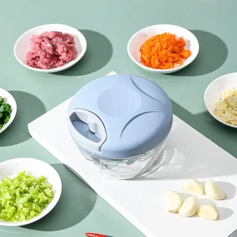 Crusher Vegetable Onion Cutter Kitchen Cooking Accessories 500/900ML Manual Meat Mincer Garlic Chopper Rotate GarlicPress - 3