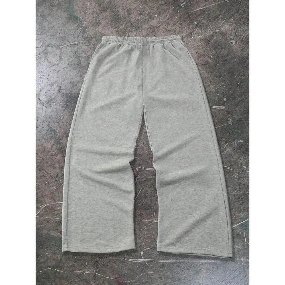 بنطال رياضي مطبوع عصري فضفاض مستقيم الساق بنطال كاجوال طويل متعدد الاستخدامات للمراهقين من قماش البوليستر - 2