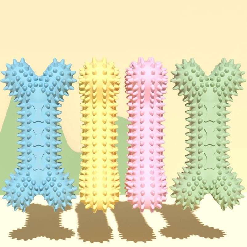 Dog toys Pets Dogs Fashion Multicolor Bone Toys Resistant to Grinding Teeth Relieving Body Sound Toys Products - 2