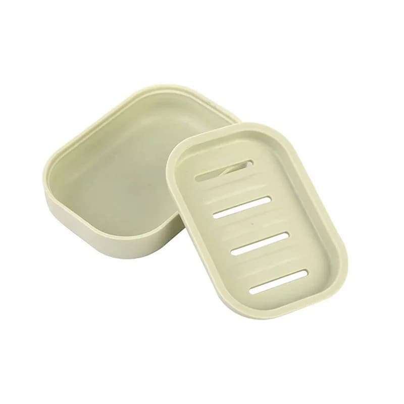 New Creative Soap Dish Portable Plastic Household Bathroom Soap Case Holder Double soap box For Kitchen Bathroom Accessories - 6