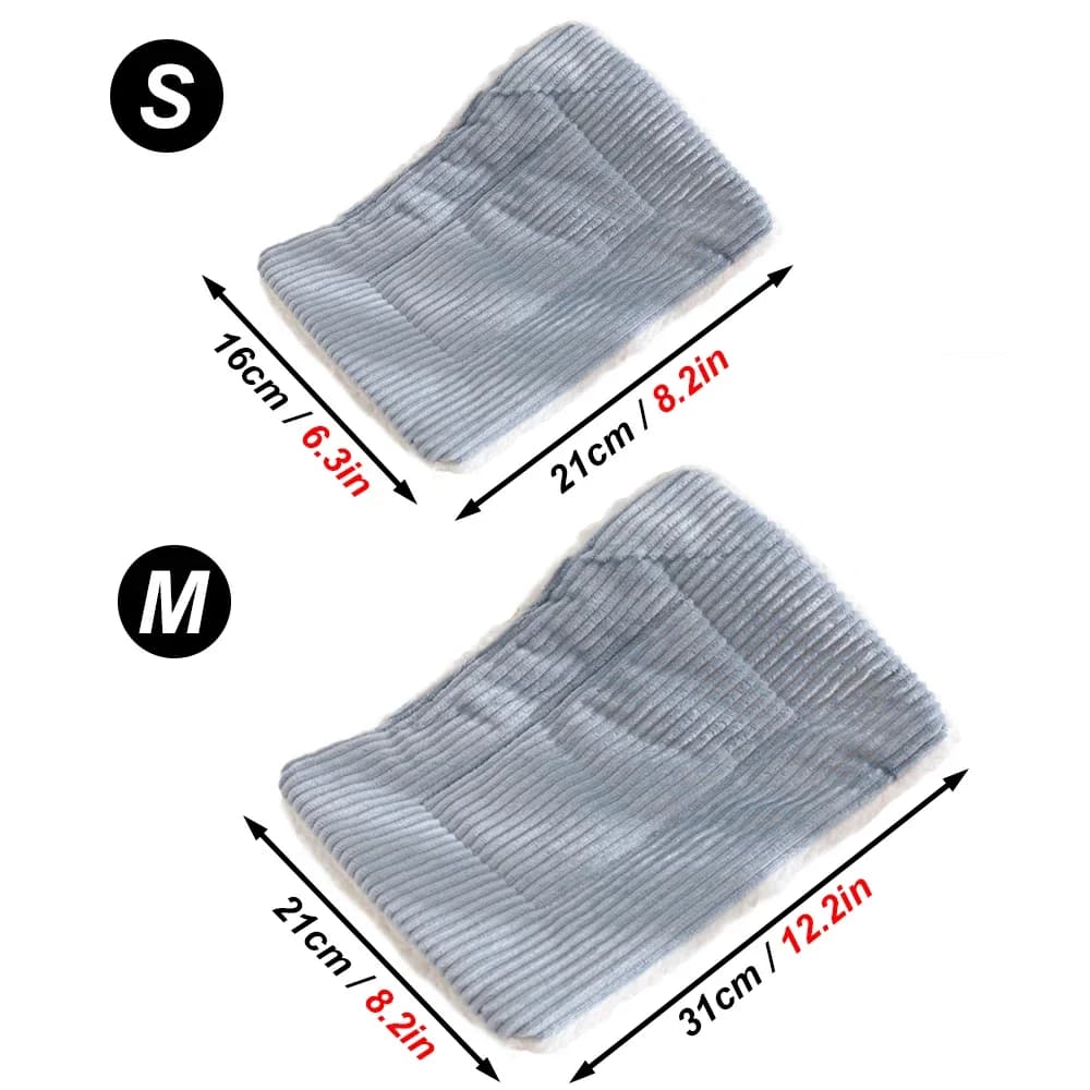 Autumn Winter Warm Solid Fleece Bed Soft Lint Sleep Mat Nest  Plush Mat Bed for Small Animal Hedgehog Hamster Rabbit Bird Mats - 5