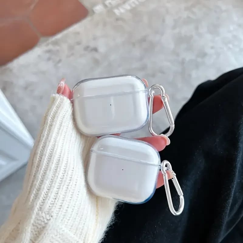 غطاء شفاف مقاوم للصدمات من TPU الناعم والواضح لسماعات Airpods Pro 2022 وAirpods 4 2024، غطاء واقي لسماعات Airpods 1 و2 و3 و2021