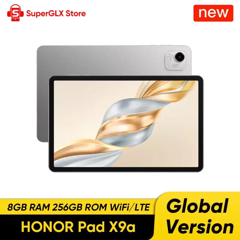 إصدار عالمي HONOR Pad X9a 11.5 بوصة 120 هرتز شاشة كاملة 2.5K معالج Snapdragon 685 هيكل معدني نحيف تابلت يدعم WiFi/LTE نظام Android15 بطارية 8300 مللي أمبير/ساعة