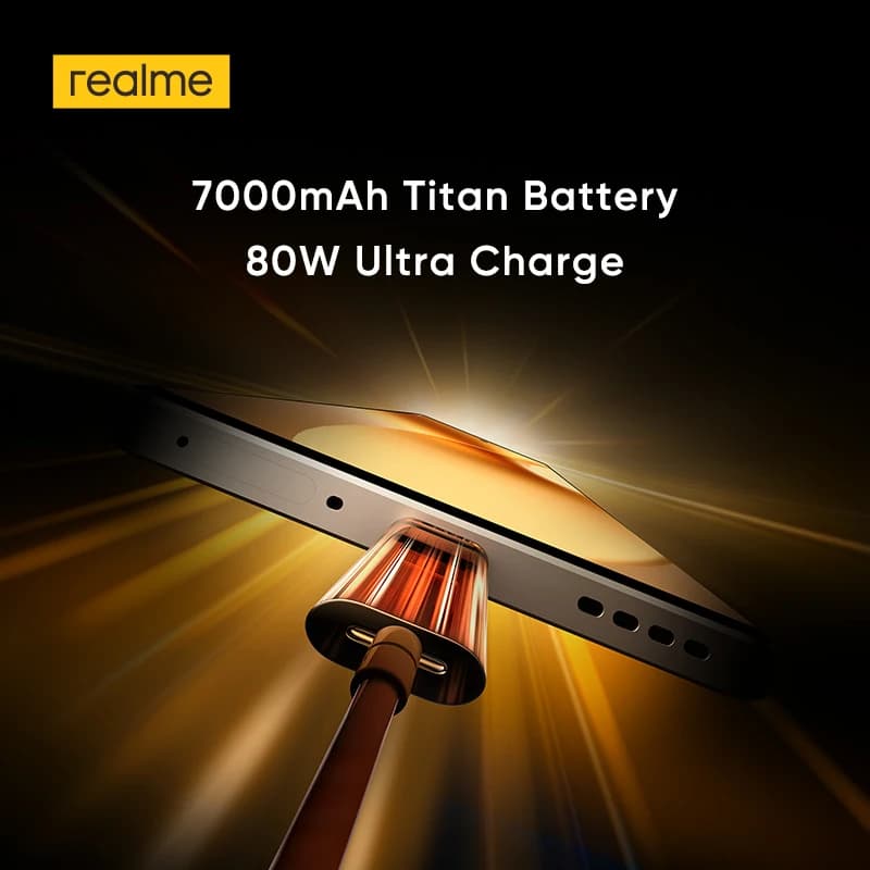 هاتف realme 15 5G ذكي عرض عالمي معالج Dimensity 7300+ 5G بطارية 7000mAh شحن 80W شاشة 6.77 بوصة 144Hz AMOLED NFC - 4