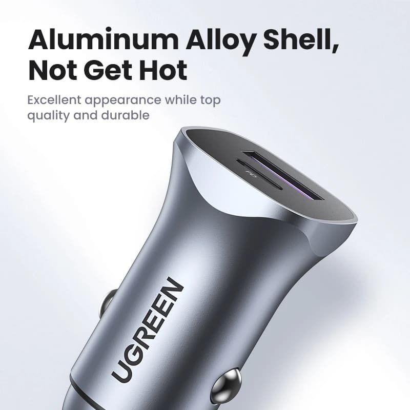 UGREEN Car Charger Type C Fast USB Charger for iPhone 17 16 15 Xiaomi Car Charging Quick 4.0 3.0 Charge Mobile Phone PD Charger - 4