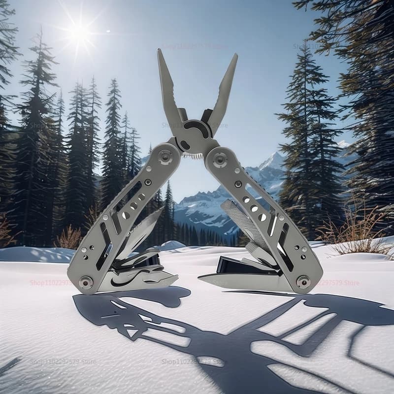 Multi-Tool Pocket Knife Pliers Folding Mini Portable Outdoor Tactical Survival Rescue Repair Tool for Camping Hiking Emergency - 3