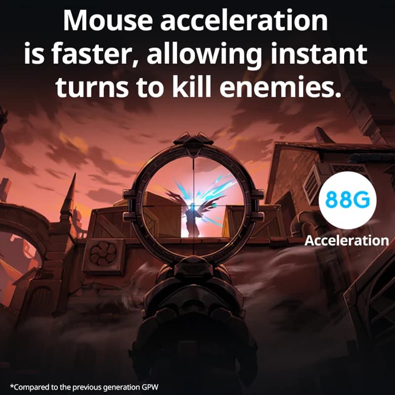 Logitech G PRO X SUPERLIGHT 2c wireless gaming mouse, 51g, HERO 2 sensor supports up to 44000DPI and 888IPS, 8KHz - 5
