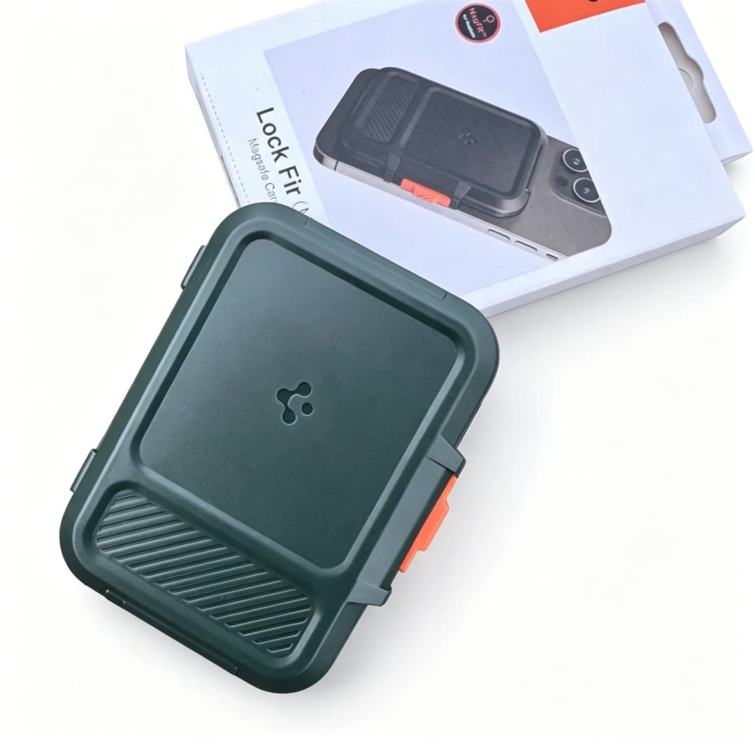 Spigen for MagSafe Wallet Heavy Duty Hardshell Magnetic Card Holder For iPhone 17 16 15 Pixel 10 Series Lock Fir Holds 5-6 Cards - 2