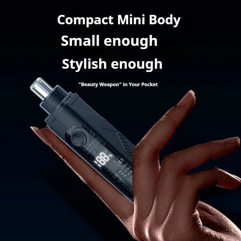 ماكينة تشذيب شعر الأنف والأذن، محمولة وقابلة لإعادة الشحن، للرجال والنساء، إزالة شعر بدون ألم