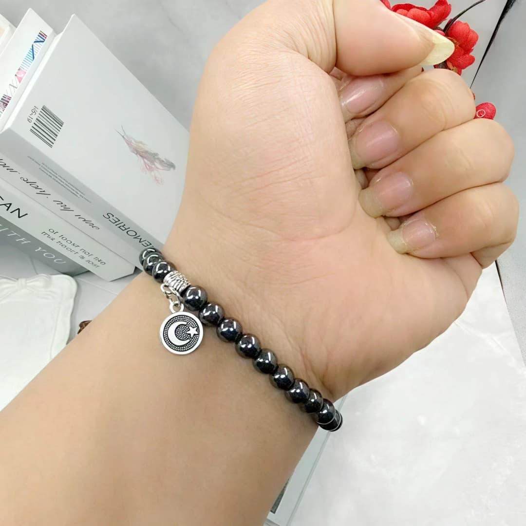 Prayer Beads Bracelet 33-Bead Tasbih Hematite Bracelets Islamic Jewelry Muslim Gifts Dhikr Beads Eid Gifts Ramadan - 5